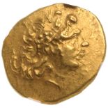 Ancient Greece: Pontic Kingdom, Mithradates VI, 120-63BC Gold Stater, NGC AU Strike: 4/5 Surface: 4/