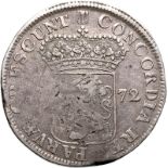 Netherlands: Holland, Dutch Republic, 1672 Silver Ducat, Fine