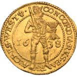 Netherlands: West Friesland, 1638 Gold Ducat, Lily, Extremely fine