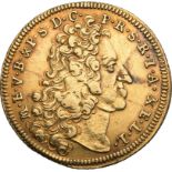 Germany: Bavaria, Maximilian II Emanuel, 1716 Gold Maximilian d'Or, Very fine, scratches