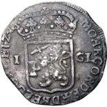 Netherlands: Dutch Republic, 1698 Silver 1 Gulden, About very fine, toned