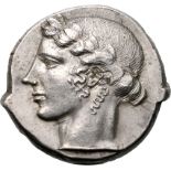 Ancient Greece: Sicily, Leontini, Circa 430-425 BC Silver Tetradrachm