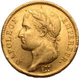 France, Napoleon I, 1811 A Gold 40 Francs, Extremely fine