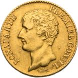 France, Napoleon I, An 12 A (1803) Gold 20 Francs, Very fine