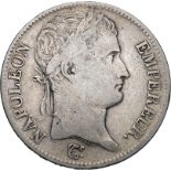 France, Napoleon I, 1808 A Silver 5 Francs, Good fine