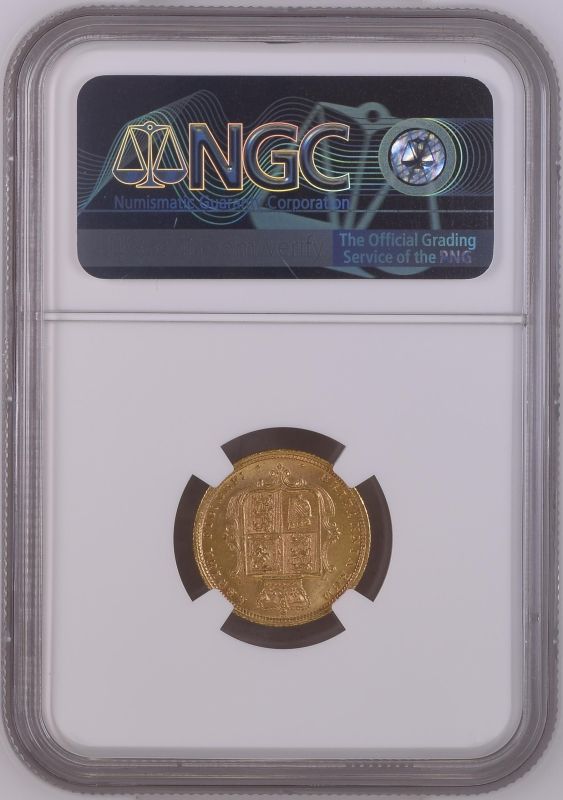 1883 Gold Half-Sovereign NGC MS 61 - Image 2 of 2