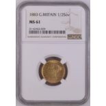 1883 Gold Half-Sovereign NGC MS 61