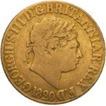 1820 Gold Sovereign Closed 2 Fine