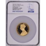 2021 Gold 500 Pounds (5 oz.) Queen Victoria Gothic Crown Proof NGC PF 70 ULTRA CAMEO Box & COA