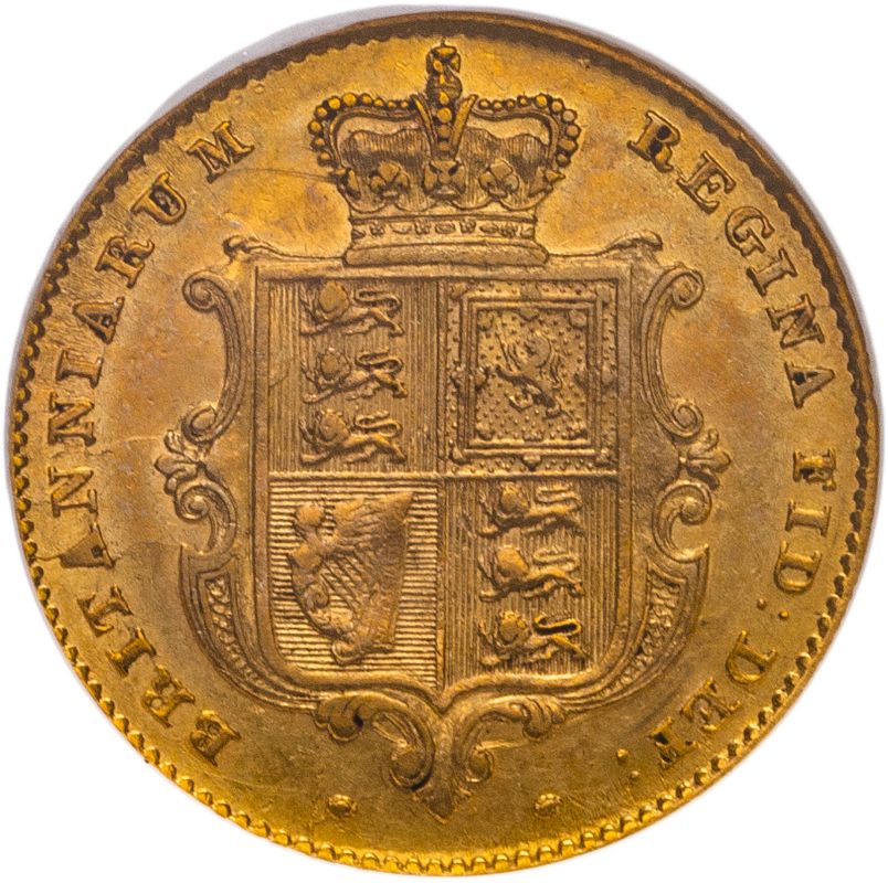 1845 Gold Half-Sovereign NGC XF 45 - Image 2 of 2