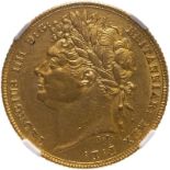 1823 Gold Sovereign NGC AU Details