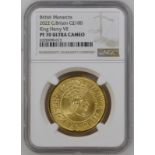2022 Gold 100 Pounds (1 oz.) King Henry VII Proof NGC PF 70 ULTRA CAMEO Box & COA