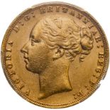 1878 Gold Sovereign PCGS AU58