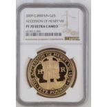 2009 Gold 5 Pounds (Crown) King Henry VIII Proof NGC PF 70 ULTRA CAMEO