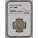 1902 Silver Florin Matte proof NGC PF 63 MATTE