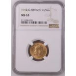 1914 Gold Half-Sovereign NGC MS 63