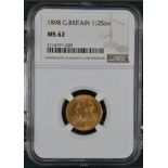 1898 Gold Half-Sovereign NGC MS 62