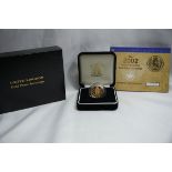 2002 Gold Sovereign Golden Jubilee Proof About FDC Box & COA