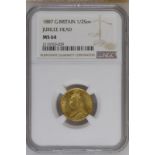 1887 Gold Half-Sovereign NGC MS 64