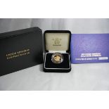 2005 Gold Sovereign Reworked St. George Proof About FDC Box & COA