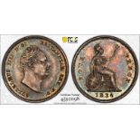 1836 Silver Fourpence Proof (Plain edge) PCGS PR63