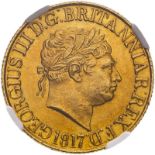 1817 Gold Sovereign NGC MS 62