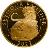 2022 Gold 500 Pounds (10 oz.) Seymour Panther Proof Piedfort NGC PF 70 ULTRA CAMEO Box & COA