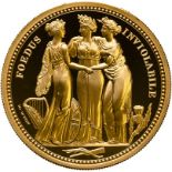 2020 Gold 200 Pounds (2 oz.) Three Graces Proof FDC Box & COA