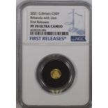 2021 Gold 50 Pence (1/40 oz.) Britannia 2021 Proof NGC PF 70 ULTRA CAMEO