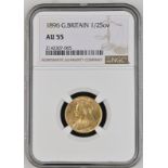 1896 Gold Half-Sovereign NGC AU 55