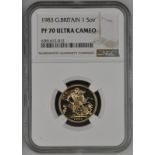 1983 Gold Sovereign Proof NGC PF 70 ULTRA CAMEO