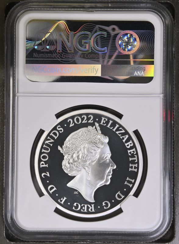 2022 Silver 2 Pounds Rolling Stones Proof NGC PF 70 ULTRA CAMEO - Image 2 of 2