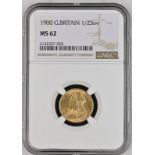 1900 Gold Half-Sovereign NGC MS 62