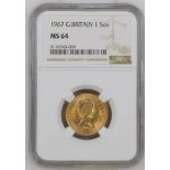 1967 Gold Sovereign NGC MS 64