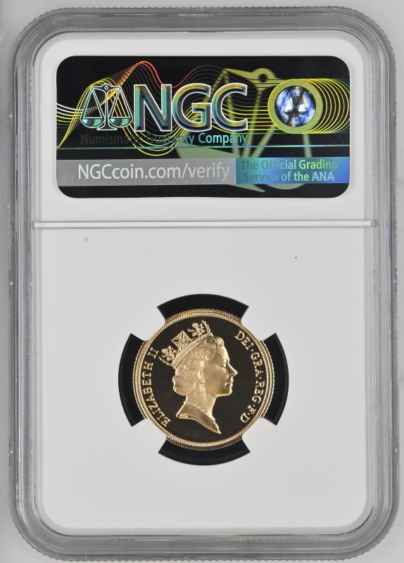 1990 Gold Sovereign Proof NGC PF 69 ULTRA CAMEO - Image 2 of 2
