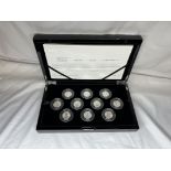 The Queen’s Beasts 2021 UK Quarter-Ounce Silver Reverse Frosted Proof Ten-Coin Set