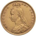 1892 Gold Half-Sovereign No JEB High shield DISH L514