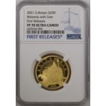 2021 Gold 50 Pounds (1/2 oz.) Britannia 2021 Proof NGC PF 70 ULTRA CAMEO
