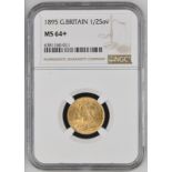 1895 Gold Half-Sovereign Single Finest NGC MS 64+