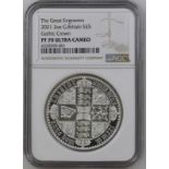 2021 Silver 5 Pounds (2 oz.) Gothic Crown Quartered Arms Proof NGC PF 70 ULTRA CAMEO