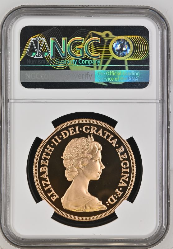 1980 Gold 5 Pounds (5 Sovereigns) Proof NGC PF 69 ULTRA CAMEO - Image 2 of 2