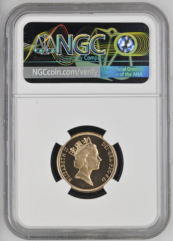 1987 Gold Sovereign Proof NGC PF 70 ULTRA CAMEO - Image 2 of 2