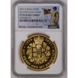 2021 Gold 200 Pounds (2 oz.) 95th Birthday of Her Majesty the Queen Proof NGC PF 70 ULTRA CAMEO