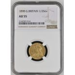 1898 Gold Half-Sovereign NGC AU 55