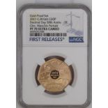 2021 Gold 50 Pence 50th Anniversary of Decimal Day 2nd Portrait Proof NGC PF 70 ULTRA CAMEO