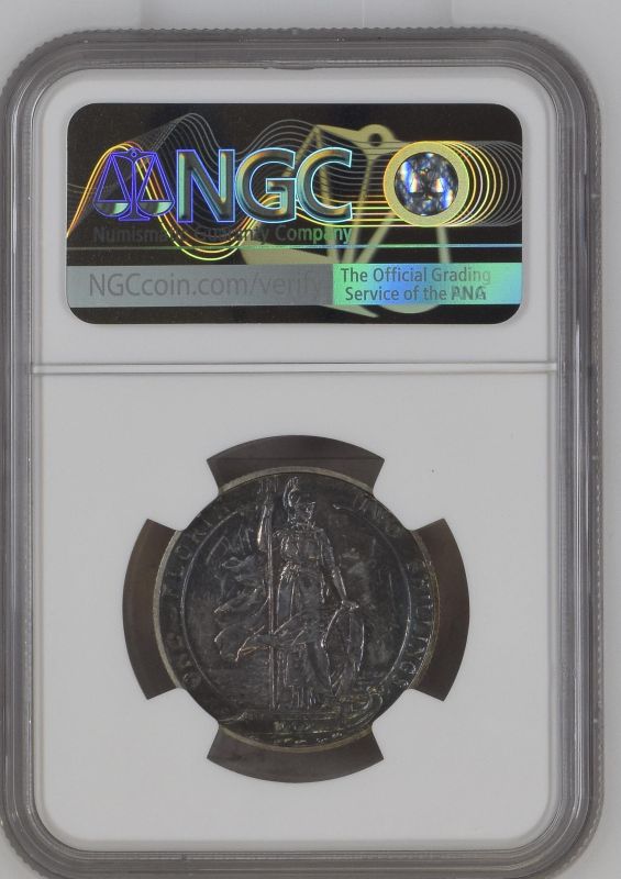 1902 Lot of 3 Silver Florin, Shilling, and Sixpence NGC-graded - Image 6 of 6