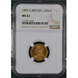 1899 Gold Half-Sovereign NGC MS 62
