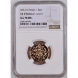 2022 Gold Sovereign Platinum Jubilee NGC MS 70 DPL