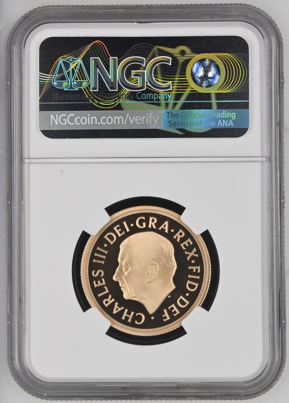 2022 Gold 2 Pounds (Double Sovereign) Memorial Sovereign Proof NGC PF 70 ULTRA CAMEO - Image 2 of 2