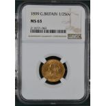 1899 Gold Half-Sovereign NGC MS 63